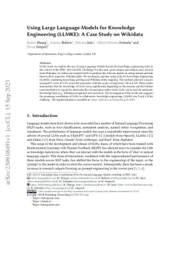 Using Large Language Models for Knowledge Engineering (LLMKE): A Case
  Study on Wikidata