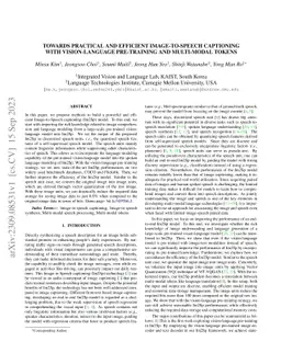 Towards Practical and Efficient Image-to-Speech Captioning with
  Vision-Language Pre-training and Multi-modal Tokens