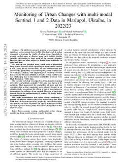 Monitoring of Urban Changes with multi-modal Sentinel 1 and 2 Data in
  Mariupol, Ukraine, in 2022/23