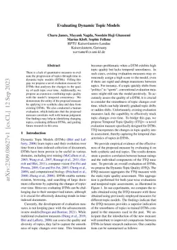 Evaluating Dynamic Topic Models