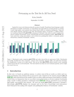 Pretraining on the Test Set Is All You Need
