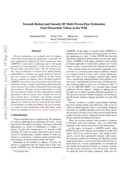 Towards Robust and Smooth 3D Multi-Person Pose Estimation from Monocular
  Videos in the Wild