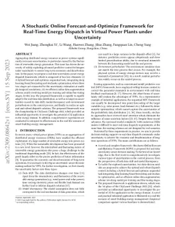 A Stochastic Online Forecast-and-Optimize Framework for Real-Time Energy
  Dispatch in Virtual Power Plants under Uncertainty