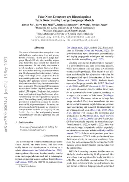 Fake News Detectors are Biased against Texts Generated by Large Language
  Models