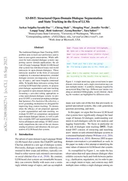 S3-DST: Structured Open-Domain Dialogue Segmentation and State Tracking
  in the Era of LLMs