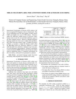 MHLAT: Multi-hop Label-wise Attention Model for Automatic ICD Coding