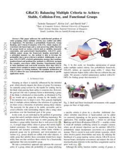 GRaCE: Balancing Multiple Criteria to Achieve Stable, Collision-Free,
  and Functional Grasps