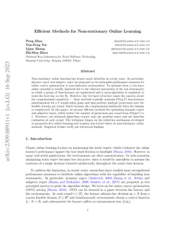 Efficient Methods for Non-stationary Online Learning