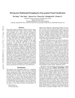 Delving into Multimodal Prompting for Fine-grained Visual Classification
