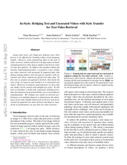 In-Style: Bridging Text and Uncurated Videos with Style Transfer for
  Text-Video Retrieval