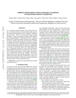 Improve Deep Forest with Learnable Layerwise Augmentation Policy
  Schedule