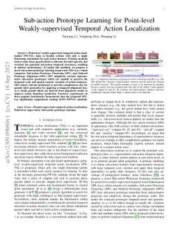 Sub-action Prototype Learning for Point-level Weakly-supervised Temporal
  Action Localization