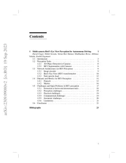 Multi-camera Bird's Eye View Perception for Autonomous Driving
