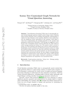 Syntax Tree Constrained Graph Network for Visual Question Answering