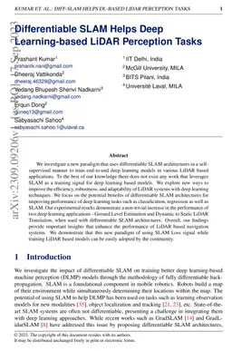 Differentiable SLAM Helps Deep Learning-based LiDAR Perception Tasks