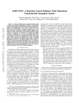 NeRF-VINS: A Real-time Neural Radiance Field Map-based Visual-Inertial
  Navigation System