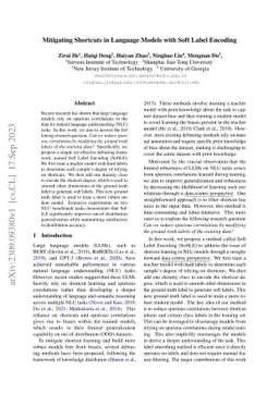 Mitigating Shortcuts in Language Models with Soft Label Encoding
