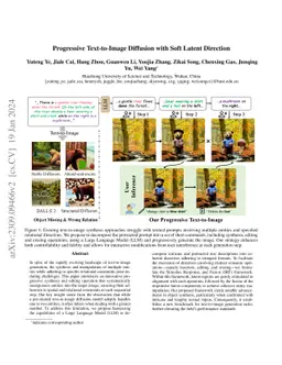 Progressive Text-to-Image Diffusion with Soft Latent Direction