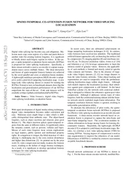 Spatio-temporal Co-attention Fusion Network for Video Splicing
  Localization