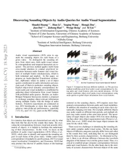 Discovering Sounding Objects by Audio Queries for Audio Visual
  Segmentation