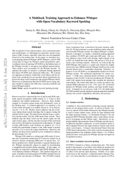 A Multitask Training Approach to Enhance Whisper with Contextual Biasing
  and Open-Vocabulary Keyword Spotting