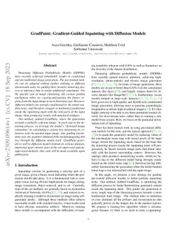 Gradpaint: Gradient-Guided Inpainting with Diffusion Models