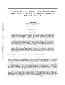 Speech Synthesis By Unrolling Diffusion Process using Neural Network Layers