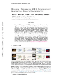 DFormer: Rethinking RGBD Representation Learning for Semantic
  Segmentation