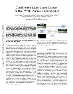 Conditioning Latent-Space Clusters for Real-World Anomaly Classification