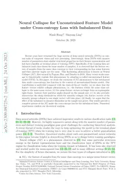 Neural Collapse for Unconstrained Feature Model under Cross-entropy Loss
  with Imbalanced Data