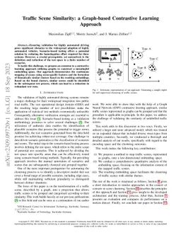 Traffic Scene Similarity: a Graph-based Contrastive Learning Approach