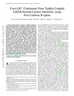 Coco-LIC: Continuous-Time Tightly-Coupled LiDAR-Inertial-Camera Odometry
  using Non-Uniform B-spline