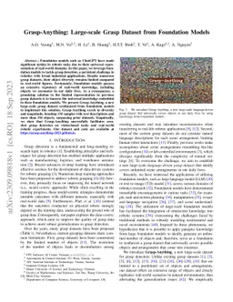 Grasp-Anything: Large-scale Grasp Dataset from Foundation Models