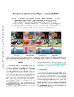 Unsupervised Open-Vocabulary Object Localization in Videos