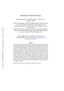 Quantum Vision Clustering