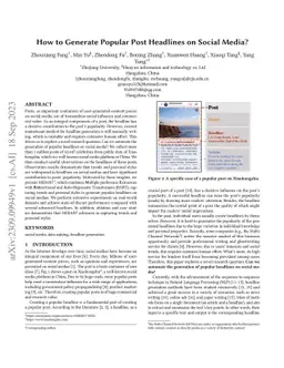 How to Generate Popular Post Headlines on Social Media?