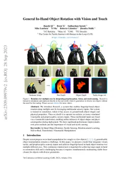 General In-Hand Object Rotation with Vision and Touch