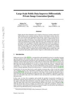 Large-Scale Public Data Improves Differentially Private Image Generation
  Quality