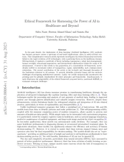 Ethical Framework for Harnessing the Power of AI in Healthcare and
  Beyond