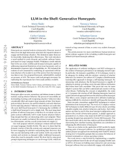 LLM in the Shell: Generative Honeypots