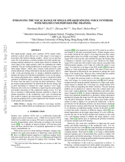 Enhancing the vocal range of single-speaker singing voice synthesis with
  melody-unsupervised pre-training
