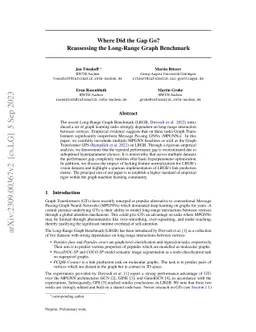 Where Did the Gap Go? Reassessing the Long-Range Graph Benchmark