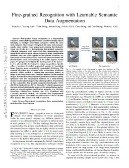 Fine-grained Recognition with Learnable Semantic Data Augmentation