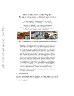 OpenIns3D: Snap and Lookup for 3D Open-vocabulary Instance Segmentation