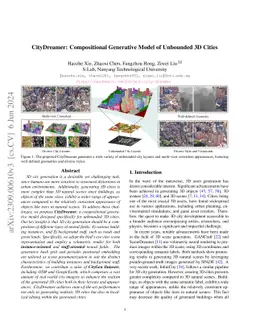 CityDreamer: Compositional Generative Model of Unbounded 3D Cities