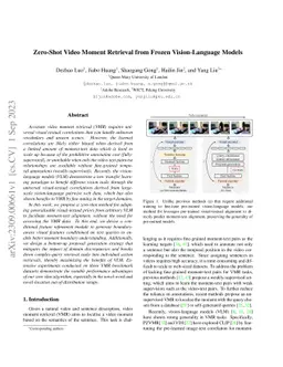 Zero-Shot Video Moment Retrieval from Frozen Vision-Language Models