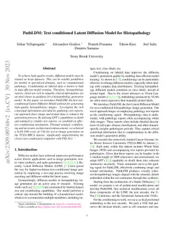PathLDM: Text conditioned Latent Diffusion Model for Histopathology
