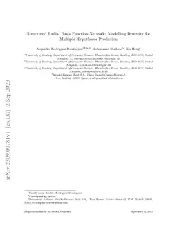 Structured Radial Basis Function Network: Modelling Diversity for
  Multiple Hypotheses Prediction