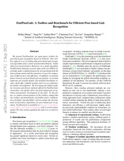 FastPoseGait: A Toolbox and Benchmark for Efficient Pose-based Gait
  Recognition