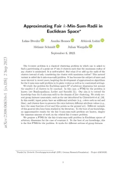 Approximating Fair $k$-Min-Sum-Radii in $\mathbb{R}^d$
